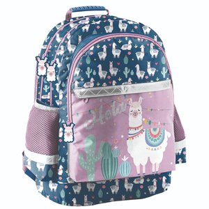 Školský batoh Lama modro-fialový-5